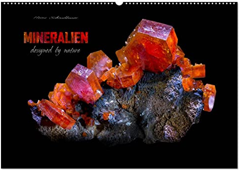 MINERALIEN designed by nature (Wandkalender 2026 DIN A2 quer), CALVENDO Monatskalender: Eine Auswahl wunderschöner kristalliner Mineralen. (CALVENDO Natur)
