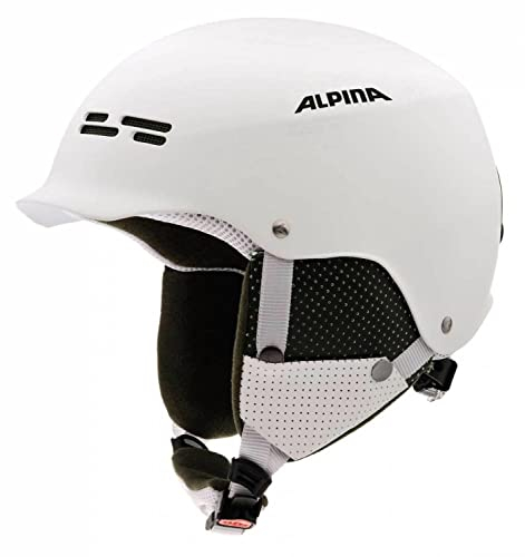 ALPINA Spam Cap Junior Skihelm (Größe: 51-54 cm, 24 weiß matt)