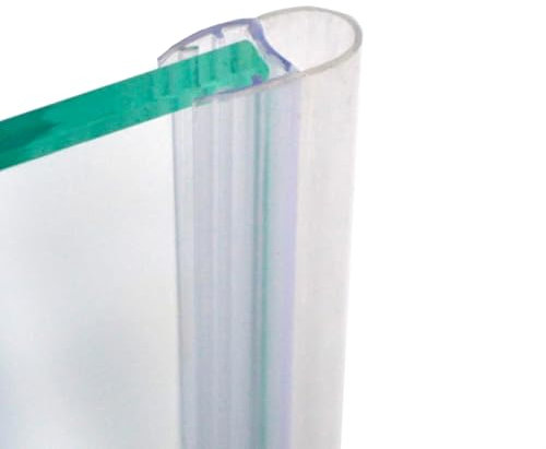 220cm - Guarnizione box doccia di ricambio, verticale, trasparente a Palloncino morbido da 11mm, adatta per vetro 6mm-GPV4/6