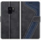 MOBESV Phone Cover For Samsung Galaxy S9, Flip Wallet Case for Samsung Galaxy S9 Phone Case, Black/Dark Blue