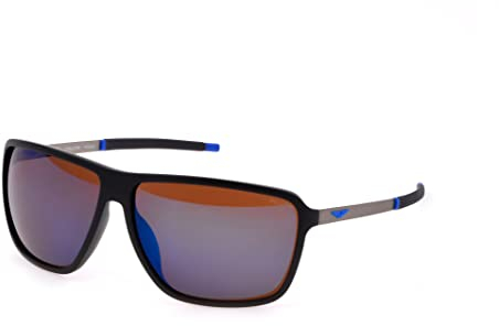Police Herren Sonnenwende 4 Sonnenbrille, Semi Matt Ruthenium Blue, 65