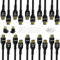 Mygatti Cavo 4K HDMI da 1.5 metri/10 pezzi,cavo Ultra HD HDMI 2.0, nylon intrecciato e connettori placcati in oro,4K@60Hz,HDCP 2.2, ARC,cavo HDMI per laptop, monitor, HDTV, PS5, Xbox One e altro