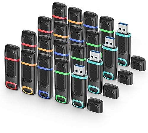 Vanauny 32GB USB Stick 20Pack USB 2.0 Flash Drive 32GB Memory Stick Bulk Pen Drive Thumb Drive Jump Drive for Computer Data Storage (20Pack 32 GB)