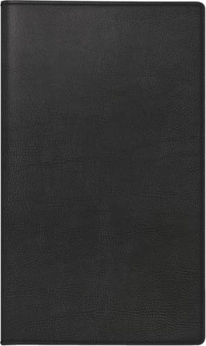 rido/idé Taschenkalender Modell M-Planer (2025), 2 Seiten = 1 Monat, A6, 32 Seiten, Kunstleder-Einband Prestige, schwarz