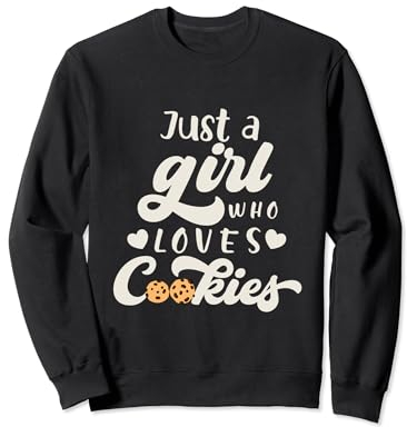 Juste une fille qui fait des biscuits au chocolat chips lait trempette Sweatshirt