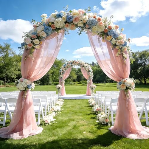 Tessuto morbido in tulle, 3 m x 160 cm, tessuto decorativo in rete per drappeggio, tessuto in tulle rosa, per cucito, fai da te, per compleanni, matrimoni, feste, decorazioni in tulle, al metro