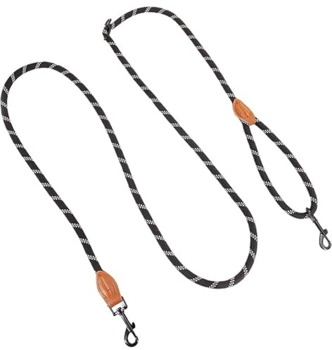 Bälte för hundar, handsfree koppel hundpromenader, justerbar kedja, multifunktionellt dragrep, 230 cm hundkoppel handsfree (svart)