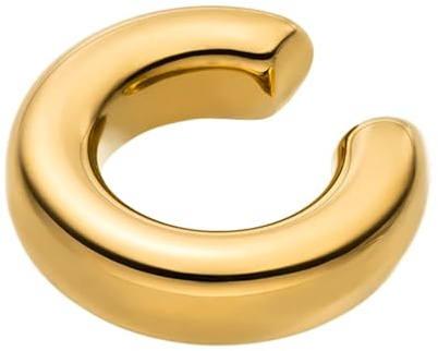 Purelei Sleek Earcuff Damen – Minimalistischer Ohrclip aus Edelstahl Vergoldet oder Silber – Moderner Ohrschmuck ohne Piercing – Zeitloser Basic Ear Cuff