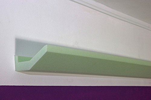 BENDU | LED Stuck-Leisten für indirekte Beleuchtung DBML-70-ST | 70x45mm | Decken-Profile aus Hartschaum | Lichtvouten-Profile leicht, feuchtigkeitsbeständig, lichtundurchlässig