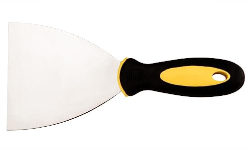 Topex 18B610 - Espátula de pintor (inoxidable, mango bi-materia, 100 mm)