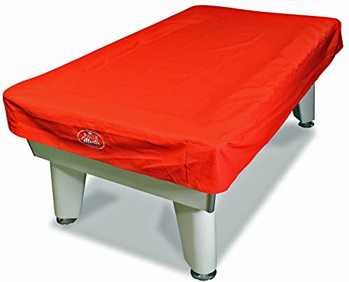 SGL 7FT RED BAIZE MASTER LUXURY HEAVY DUTY LEATHERETTE UK POOL TABLE COVER**