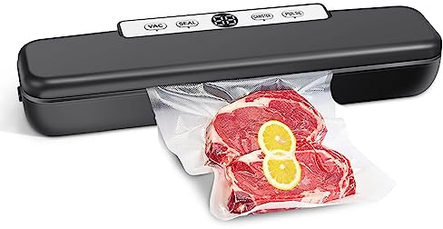 Vacuum sealer, food vacuum sealer machine with 20 seal bags one touch seal/vacuum dry vacuum sealer machine. (Vacuum sealer)