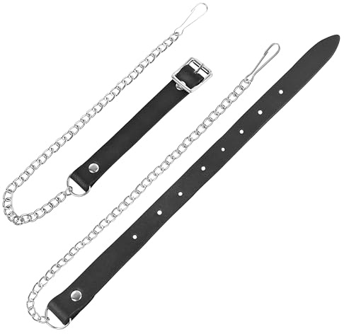 Kilt Emporium Sporran Ceinture Cuir Chaîne Kilt Scottish Accessoire, chrome, 26 - 46