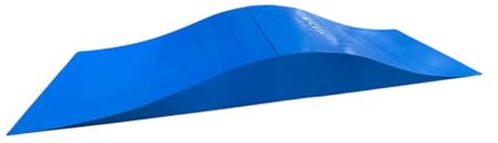 Menolana Skate Ramp Kicker Ramp Portable 70 Length Track Skateboard Ramp Balance Bike Ramp for Scooters BMX Roller Skating Boys Girls, Blue