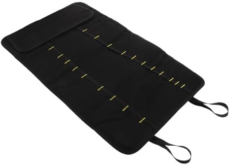 EXAOMBLE Borsa Per Da Chef Portatile Con Scomparti Design Arrotolabile Per Uso All Aperto e Cucina Per Campeggio e Chef Professionisti