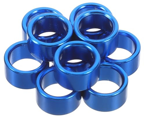 GALPADA 10 Anillos de Aluminio para Patas de Paloma Reutilizables y Cómodos en Color Azul para Entrenamiento E Identificación de Aves