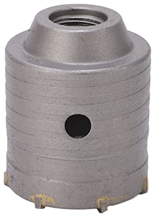 Spacnana Hartmetall-Lochsäge, 60 Mm, Silberfarben, Hohlbohröffner für Beton, Ziegel, Steinmauer, Rohrbohren, Reibahle mit Sauberem Lochschneiden für Bauinstallateure