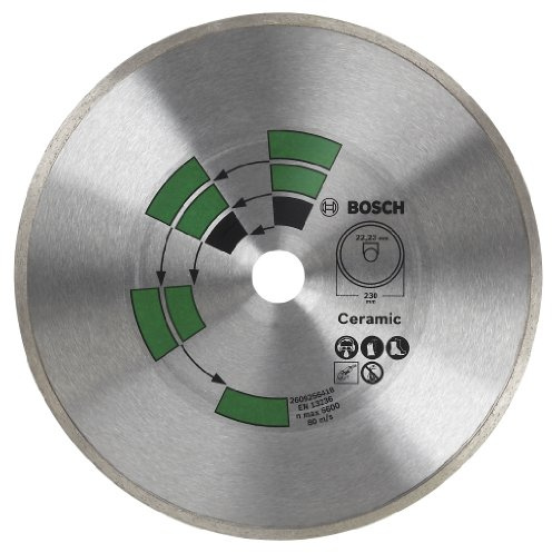 Bosch Accessories 2609256417 Disque à tronçonner diamanté à jante continue spécial carrelage pour Meuleuse 125 mm