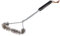 Weber 6493 3-seitige Grillbürste mit Edelstahlborsten, schwarz, 53 cm