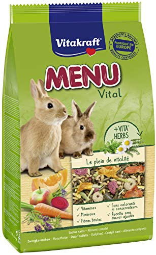 Vitakraft - Menu Vital, freschezza per conigli nani, 2,5 kg