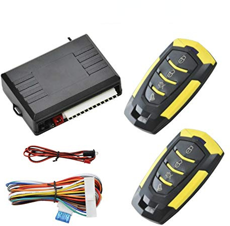 Universal Remote Control Central Door Lock Kit Style 9 Locking Keyless Entry Upgrade Kit with Contorl Box + 2 Replacement Remote Contorl for Car Central Door Lock