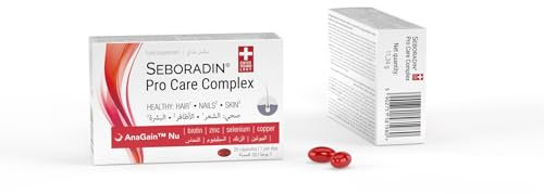 Seboradin Nahrungsergänzungsmittel Vitamin Haut Haare Nägel Biotin Selen Zink Kupfer 30 Kapseln Pro Care Complex
