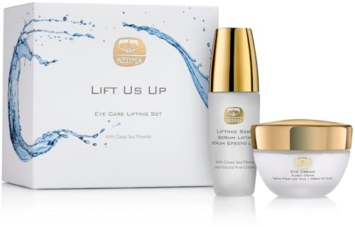 Kedma - Ögon Lifting Set med Serum och Kräm - Anti-Rynkor och Anti-Påsar - För en Ung och Strålande Blick - 30ml + 50g