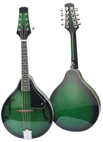Mandoline Musikinstrumente Für Anfänger Mandoline A-Stil 8-saitiger Lindenkorpus Holzgriffbrett Verstellbares Saiteninstrument Für Anfänger Mit Tasche