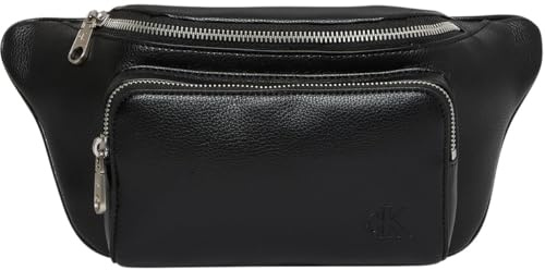 Calvin Klein Herren Bauchtasche Webbing Strap mit Reißverschluss, Schwarz (Black), Einheitsgröße
