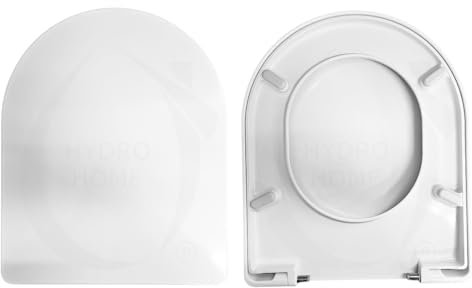 WC-Sitz, kompatibel mit Subway Villeroy & Boch, Duroplast, weiß, Scharniere Befestigung von oben. HYDRO HOME