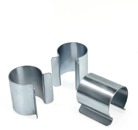 Lot de 20 Clips Serre Tunnel Bache Dia 25mm Dia32 mm Metal Clips de Fixation Bache Serre Attache Serre Clips en Acier Galvanise (dia 25mm)