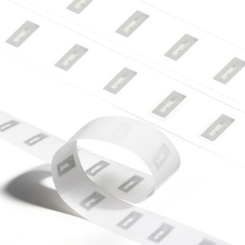 50 PCS NFC Tags Stickers with NTAG213 Chip, NFC Stickers Blank Rewritable Transparent Adhesive RFID Tags 137 Bytes Memory NFC Labels Compatible with All NFC-Enabled Smartphones and Devices