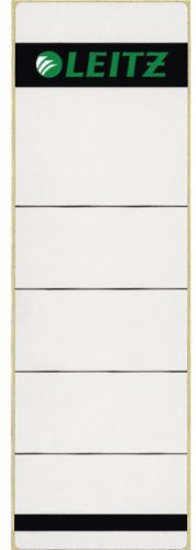 Leitz 1642 Rückenschilder für Standard-Ordner, selbstklebend, kurz, breit (grau, 50 Stück)