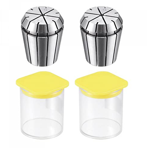 sourcing map ER32 Spring Collet, 3mm Chuck for CNC Engraving Machine Lathe Milling 2pcs