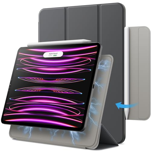 JETech Magnetische Hülle für iPad Pro 11 & iPad Air 5/4 10,9, Space Grau | Für iPad Air 10,9 (2022/2020) & Pro 11 (2022/2021/2020/2018), Schlankes Smart-Design, Auto Schlafen/Wachen, Leichter Schutz