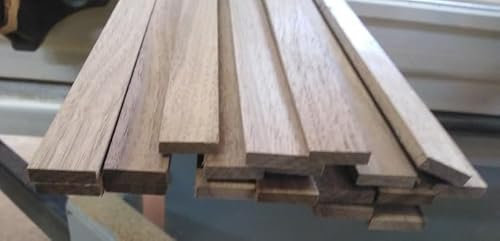 12 Nussbaumleisten 1000x20x5mm