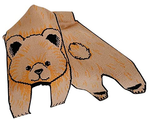 Sommerschal für Damen und Erwachsene, modisch, Eltern-Kind-Schal, Tierdruck, niedlich, warm, Kopftuch, D, One size