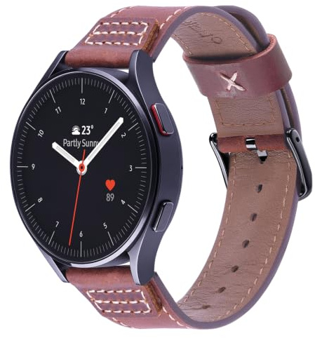Wristitani kompatibelt med Galaxy Ultra armband 47 mm, 20 mm, ersättningsarmband för kvinnor, män för läderarmband Galaxy Watch 7/6/5/4 40 mm 44 mm, Watch 6/4 Classic 43 mm 47 mm 42 mm 46 mm