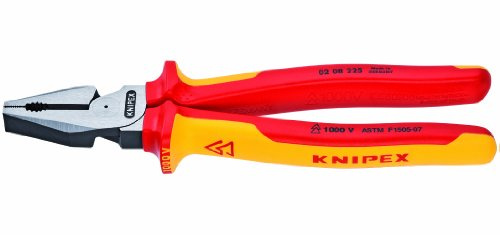 KNIPEX Tools - High Leverage Combination Pliers, 1000V Insulated (0208225US), 9 inches