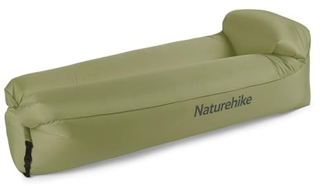 Naturehike Air Lounger - Divano ad aria impermeabile con pacchetto portatile, per viaggi, campeggio, piscina e feste in spiaggia (verde avocado)