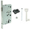 Buddy4Home house accessoires Buntbart Tür-Einsteckschloss für Zimmertüren Schlosskasten aus Metall Edelstahl Schließblech Stulp 20mm Dornmaß 65mm Din Rechts Nuss 8mm