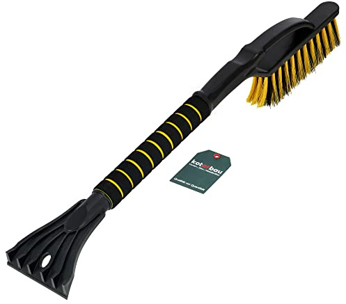 KOTARBAU® Auto Eiskratzer mit Besen Schneebürste Premium ABS 65cm Rutschfestem Warmer Softgriff Scheibenkratzer Schneekratzer Auto Schneebesen Eiskratzer Auto Lang für Autoscheiben und Fenster