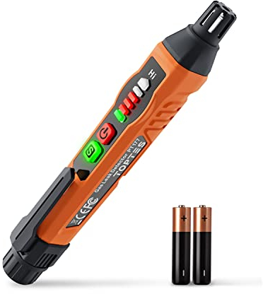 TopTes Natural Gas Detector, PT177 Gas Leak Detector with Audible & Visual Alarm, Portable Gas Sniffer to Locate Combustible Gas Leak Sources Like Methane,Propane (Includes Battery x2)-Orange