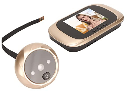 di Videocitofono con Campanello, Telecamera per Spioncino per Porta con Videocitofono con Monitor LCD da 2,8 Pollici, Campanello per Spioncino Digitale con Visione