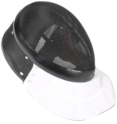 KXJPIZIYB 900N Fechtmaske, Degenmaske, Fechtausrüstung, Innenfutter Abnehmbar, Fechtschutzhelm für Degenwettkämpfe(X-Large)