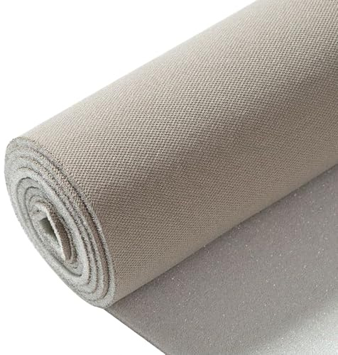 Harlotine Tissu Ciel de Toit Automobile, Tissu pour Revêtement de Voiture Maille Diamant Largeur 150cm Epaisseur 4mm Ciel de Toit de Voiture Intérieurs Rénovation de Pavillon Intérieur