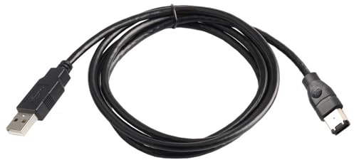 drburpily Cable adaptador Firewires de 6 pines a USB de 1,8 m para impresora ABS 1394 Firewires USB AM a 6 pines USB a 1394 Conexión de tarjeta de sonido, 3 metros