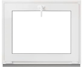 Framex Ventana basculante para Sótano, 90 x 80 cm, Doble Acristalamiento de 32 mm (4/24/4), Ventana de Plástico, Ancho x Alto (900 x 800 mm), Función de Inclinación