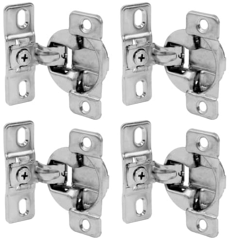 Self-Closing Optimat Plus 4 FM Special Hinges (4-Hinges) for Hettich 6878464096, 9072548 Multicolor (35mm Cup, 11mm Depth, 2.5mm Distance, >13mm Doors)