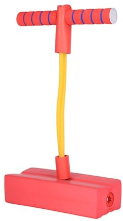 Yinhing Schaumstoff-Pogo-Stick für, Weiches, Sicheres Springspielzeug mit Lustigen Soundeffekten, TPE-Material, für Drinnen und Draußen, Sprungaktivität, Grün (Rot)